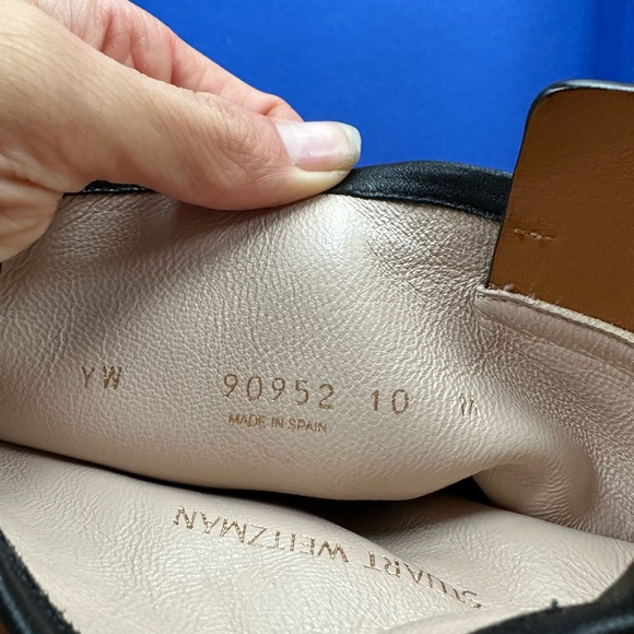 Mid calf Black healed Suede Stuart Weitzman boots - Picture 7 of 7